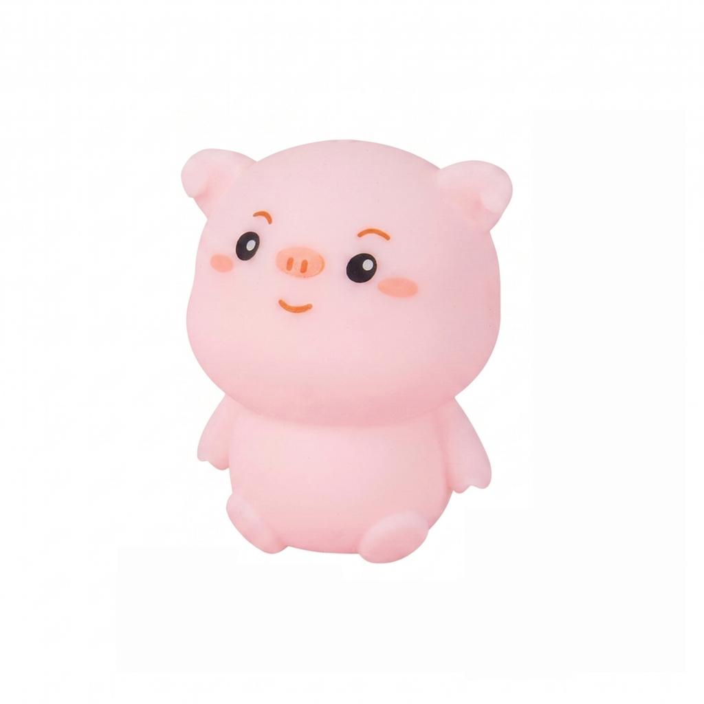Soft Pig Shaped Stress Relief Toy for Squeezing and Fidgeting Suitable for Office Desk School and Home Use