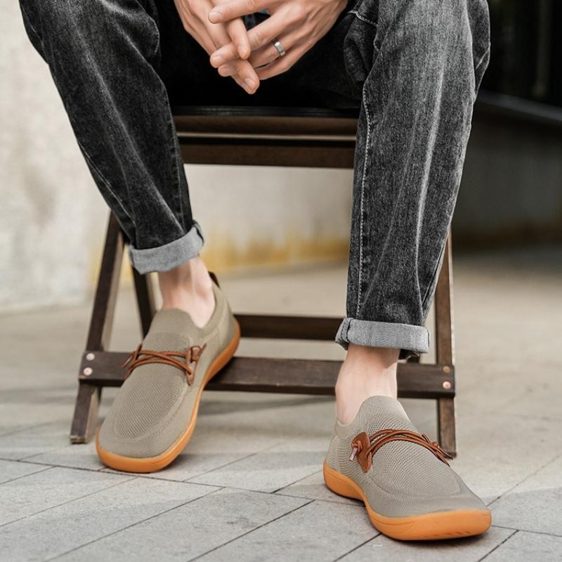 Men Casual Dress Sneakers Minimalist Wide Barefoot Shoes Outdoor Comfort Lightweight Leisure Shoes Non Slip Wide Running Shoes