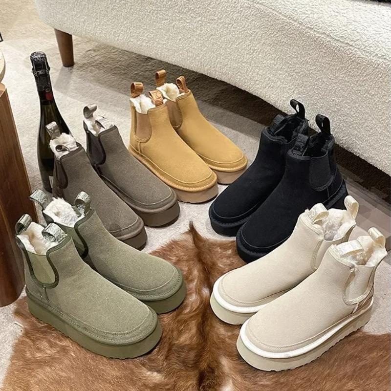 Fashion Luxury Brand Women Shoe Snow Boots Winter Plus Velvet Warm Cotton Shoes Women Ankle Boots Outdoor Short Boot Botas Mujer Botines