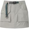 Salomon Solid High-Waisted Detachable Loose Midi Casual Skirt Women skirts Gray LC2818900