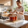 Fruit Jar Holder 3-in-1 Stainless Steel Canning Rack with Foldable Handles, Anti-Scald Home Food Preservation Lifter, Rust?Proof Pot Rack,