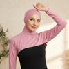 Long Arm Hooded Capelet Full Neck Cover Hijab Convenient Sun Protection Sleeve Cover  Under T-Shirt