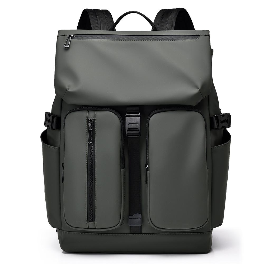 Men's Water-Resistant Casual Backpack - Large Capacity, Double Pocket, Multifunctional, Lightweight Fashion Laptop Bag