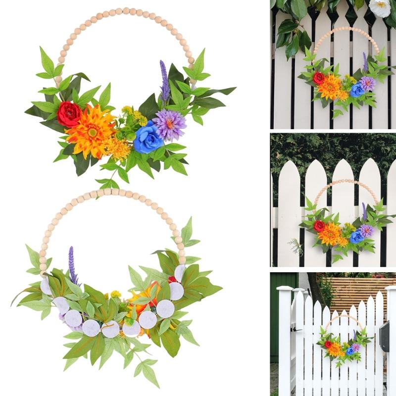 Front Door Wreath for Wall Garden Wedding Party Indoor and Outdoor Decorations