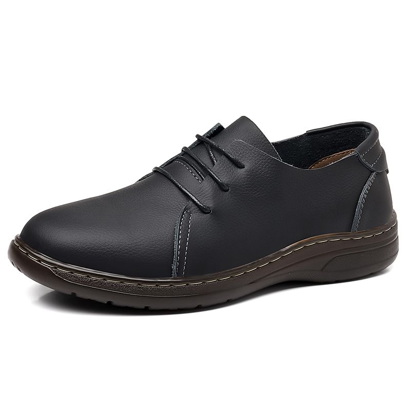 

Soft Low-Top Male Casual Shoe Round Toe In Promotion Social New Fashion 2026 Retro Summer Sale On Trend Pu Men s Leather Shoes 38
