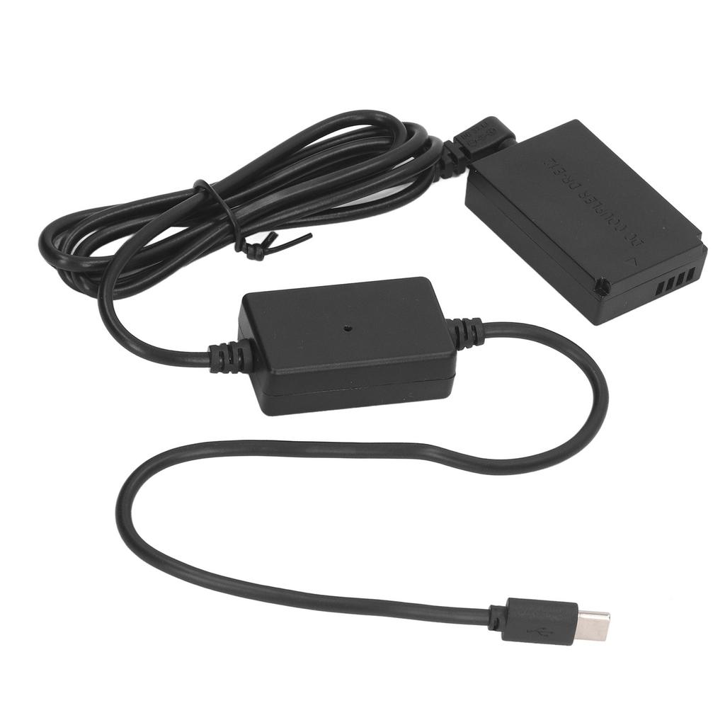 LP E12 Dummy Battery Digital Camera DR E12 DC Coupler Dummy Battery with Type C Power Adapter for M50 M200 M50 Mark Ii M100 M10 M M2