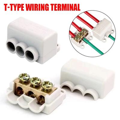 Block Electrical Cable Junction Box Block High Power Branch Terminal Quick Wire Connector Terminal T-type Wiring Terminal