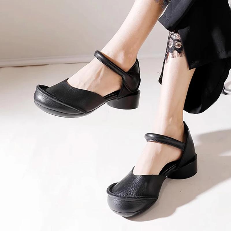 Heeled Sandals Women's Designer Casual Sport Shoes Summer Women 2025 Fashion Dress Slides Walking New Retro Zapatos De Mujer