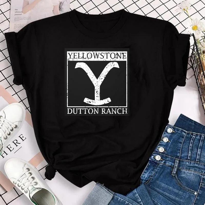 Yellowstone Dutton Ranch T Shirt TV Shows Tshirts Harajuku Western Cowboy Tshirt Unisex Plus Size Ropa Hombre Camisetas