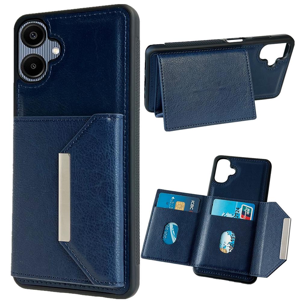 For Samsung Galaxy A06 5G/A06 4G Case Card Bag Kickstand TPU+PU Phone Cover
