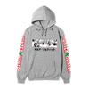 Hunter X Hunter Killua Anime Hoodie Sleeve Letter Print Black Manga Long Sleeve Casual Hooded Pullover Sweatshirt