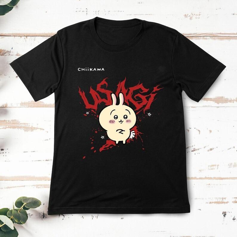 USAGI grunge Kawaii Graphic Tee Short Sleeve Unisex Shirt S-5XL Unisex T-Shirt M