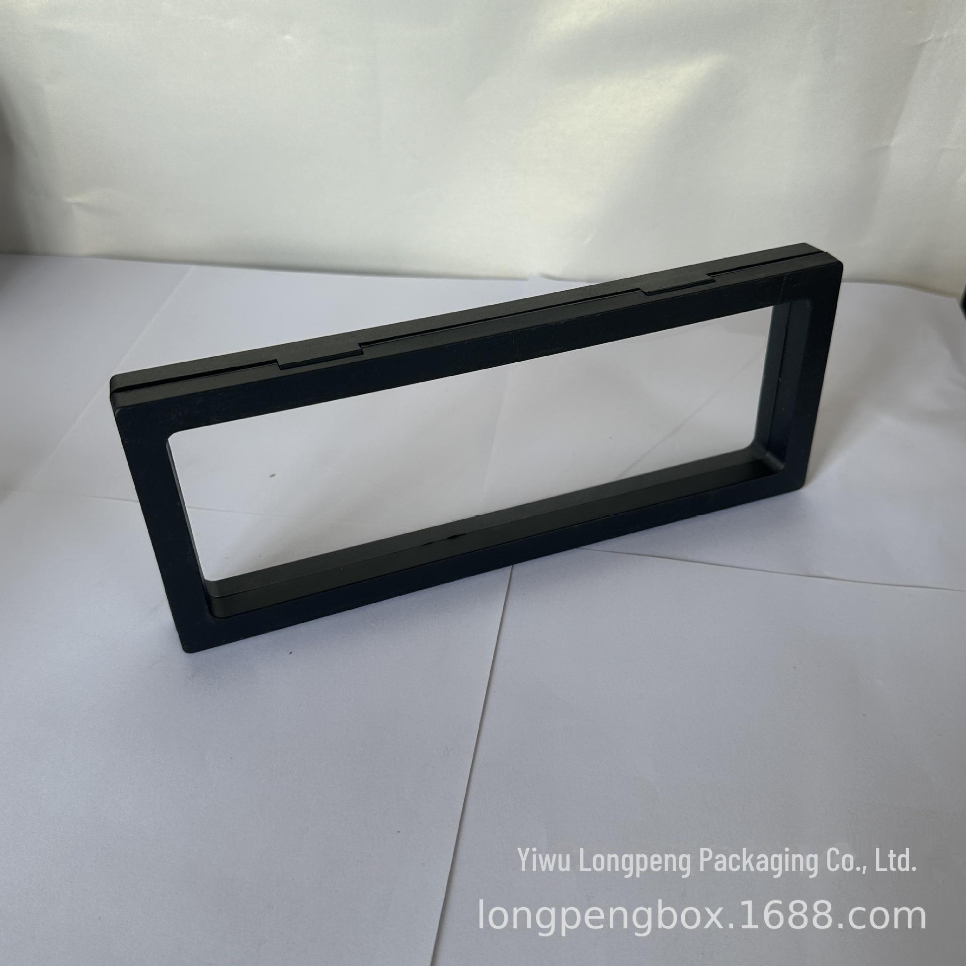 

Прозрачная подарочная коробка из полиэтилена для браслетов и ожерелий 9x23x2cm чёрный