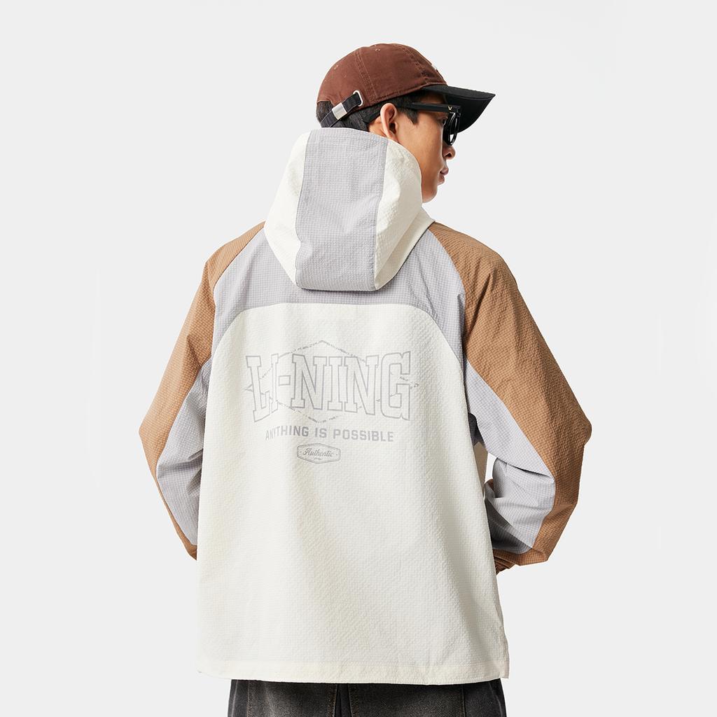 Li Ning Sports Life Collection Trenchcoat Herren Ecru AFDV431-1