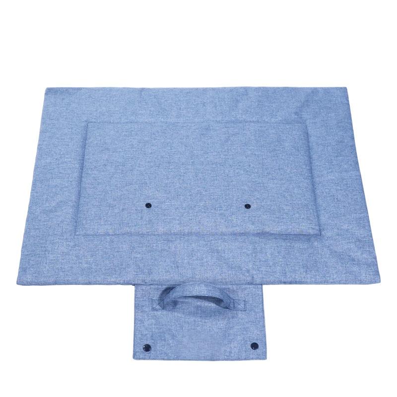 

All-Season Outdoor Adventure Den - HydroShield Waterproof Pad for Dogs & Cats, Chew-Proof Easy Washiing Pet Portable Bed S синий