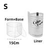 Heart Shaped Mousse Baking Mould Acrylic Baking Ring Cake Tool for Cooking
