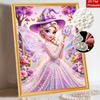 Disney Fairy Princess pearl painting handmade diy pearl art painting simple living room hanging painting decoration