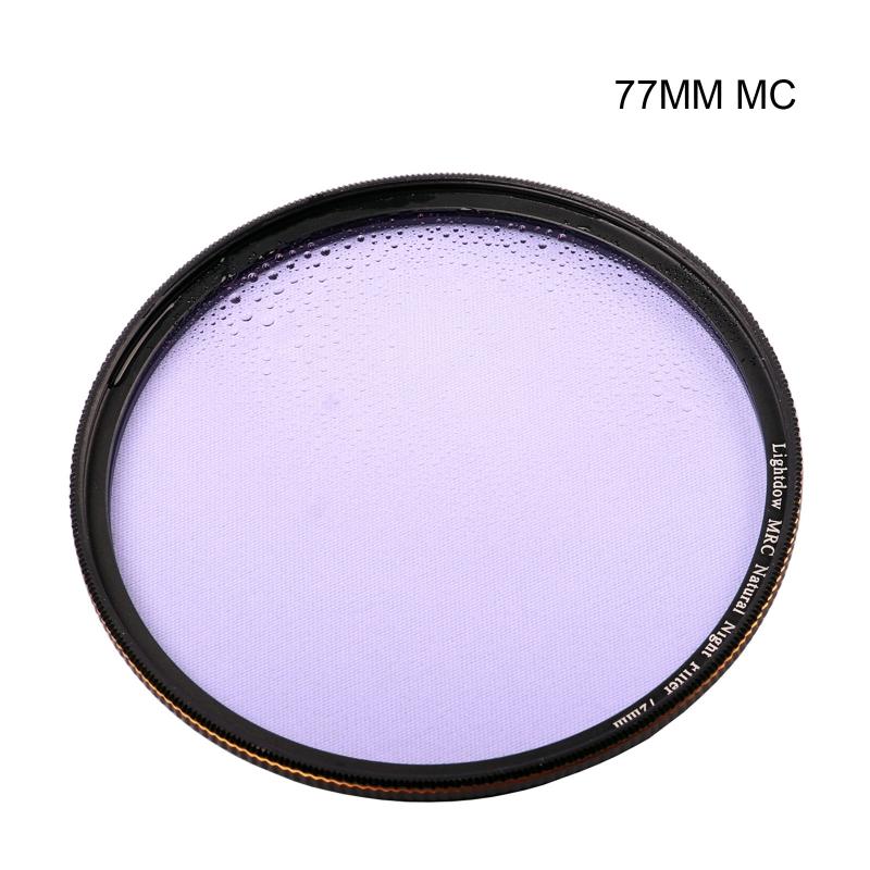 Camera Lens Filter 49 52 55 58 62 67 72 77 82mm Natural Night Filter for Night Photography for Sky/Star Astrophotography