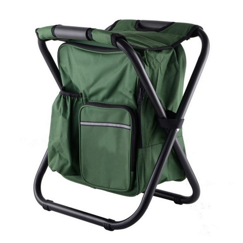 Portable Folding Camping Fishing Chair Insulated Picnic Bag Hiking Camouflage Seat Bag