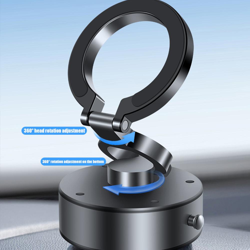 360 Degree Rotating Car Suction Cup Phone Stand Magnetic Car Vacuum Suction Cup Holder Adjustable Car Kitchen Mirro Gym Stand
