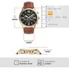 Flynn Chronograph Brown Leather Watch