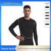 Leggings Sportivi Elastici, Asciugatura Rapida e Traspiranti: Strato Base a Maniche Lunghe per Basket e Ciclismo