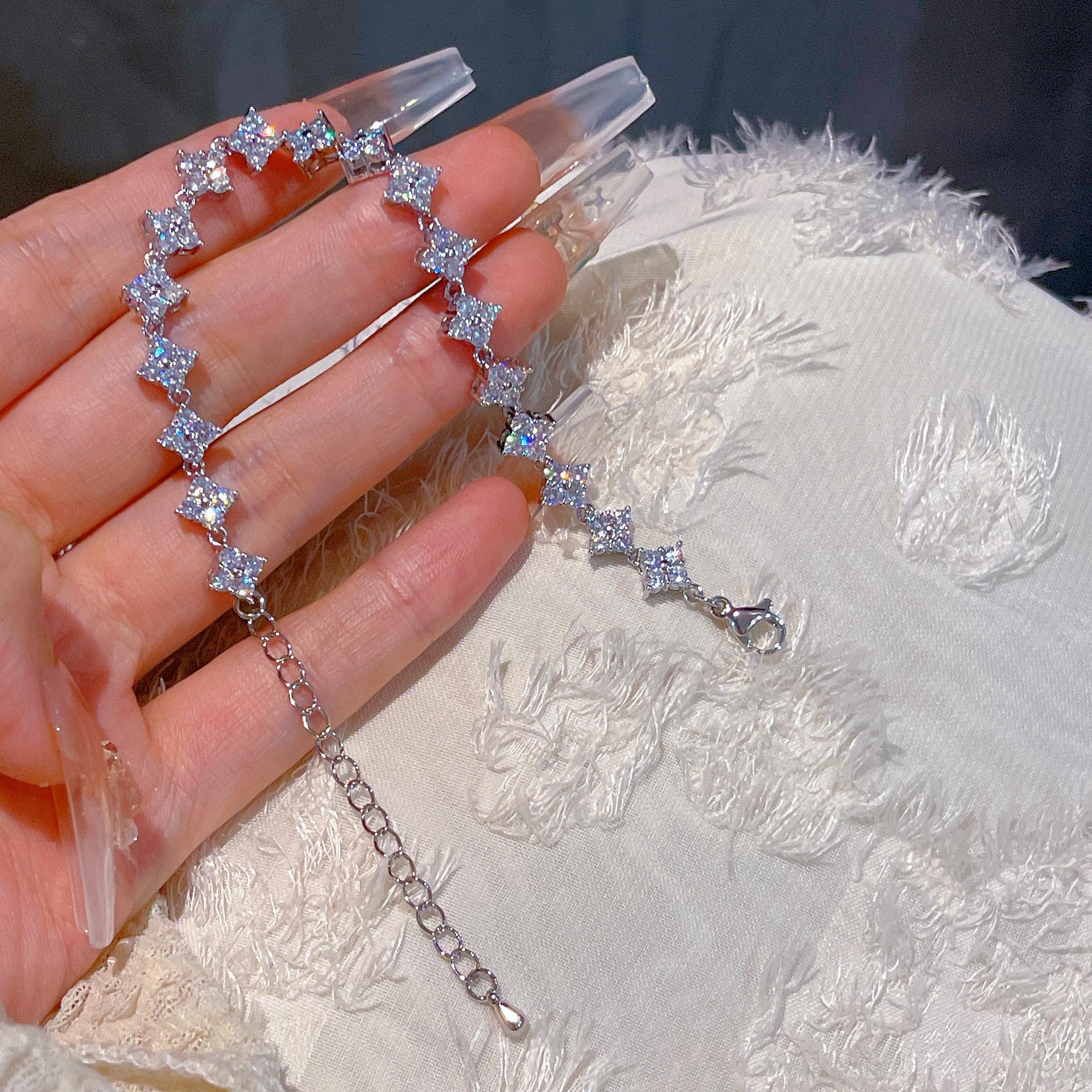 

Neverland Ranch, блестящая благородная принцесса, ветровая веревка, новые ювелирные изделия для рук с микровставкой из циркона, милые украшения для рук Brass lobster clasp