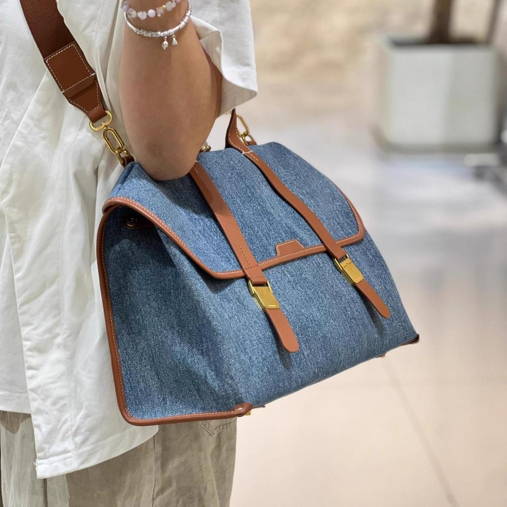 Backpack Series Canvas Denim Briefcase Large Capacity Handbag