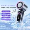 199-speed High-speed Cooling Fan Usb Charging Digital Display Large Wind Turbine Handheld Portable Fan Mini Cooling Fan 2026 Hot