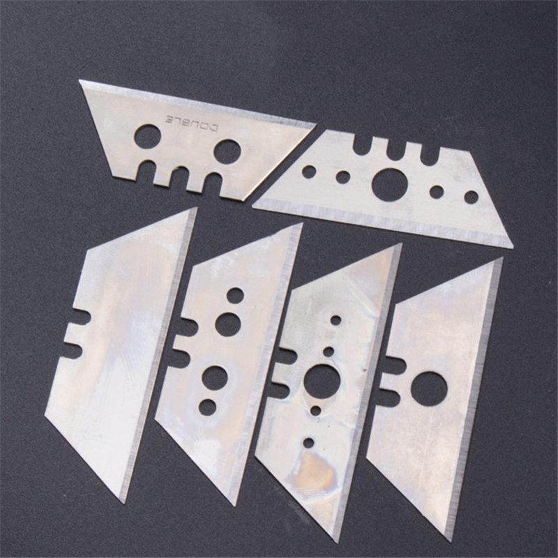 10Pcs Utility Knife Trapezoid Blades Special Knife Blades Steel Material Replacement DIY Art Craft Cutter Tool Blade