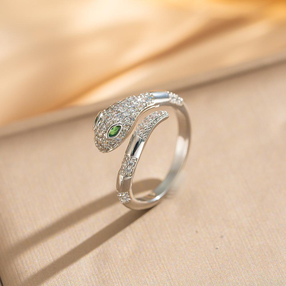 Mysterious Spirit Snake Adjustable Luxury Zirconia Ring