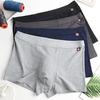 Men's Underwear Cotton A Class Cotton Boxer Shorts Antibacterial Crotch Large Size Mid-waist Four Corner Breathable Men's Underwear Fall and Winter