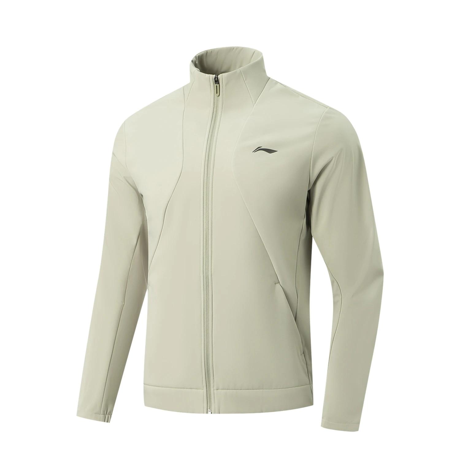 Li Ning Модная Минималистичная Брендовая Логотип Воротник-стойка Повседневная Куртка Мужские куртки AJDW045-1 L
