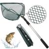 111CM Aluminum Alloy Fishing Net Telescoping Foldable Landing Net Retractable Pole for Carp Fishing Tackle Catching Releasing