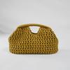 Elegante Bolso de Mano Tejido con Cadena para Mujer Bolso de Hombro de Paja Moderno Bolso Cruzado de Rafia para Playa Nuevo de Verano Bolso Versátil para Mujer