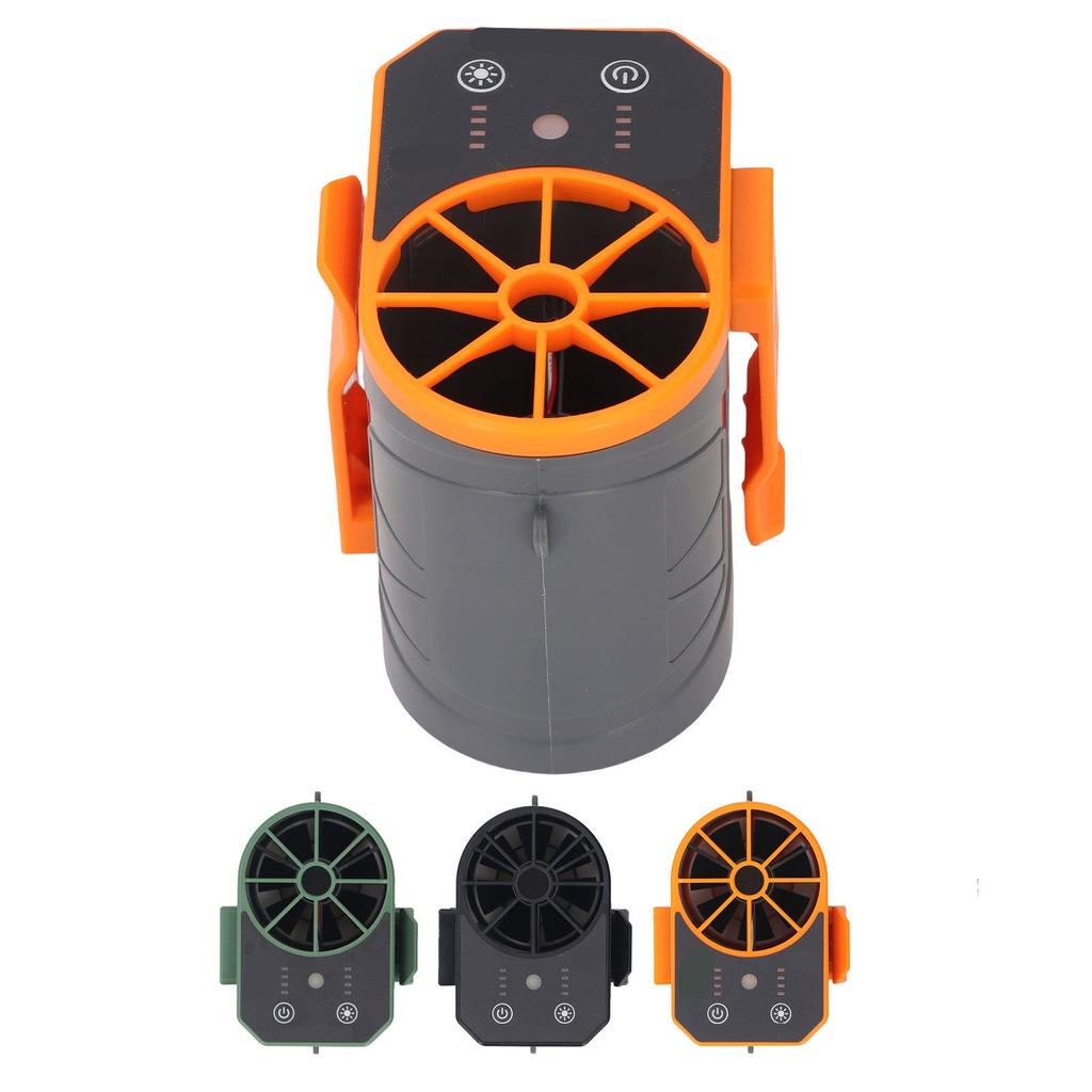 Waist Fan 4 Speed Adjustable USB Rechargeable Portable Belt Fan with LED Light for Outdoor