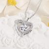 Heart-Shaped Diamond Pendant Necklace with Birth Month Accent