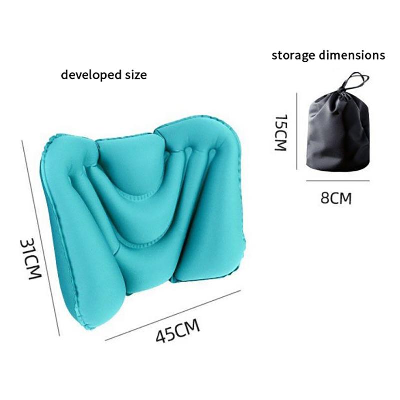 Effective Waist Protection with Inflatable Lumbar Pillow; Lightweight Chair Cushion for Home, Office, and Car.