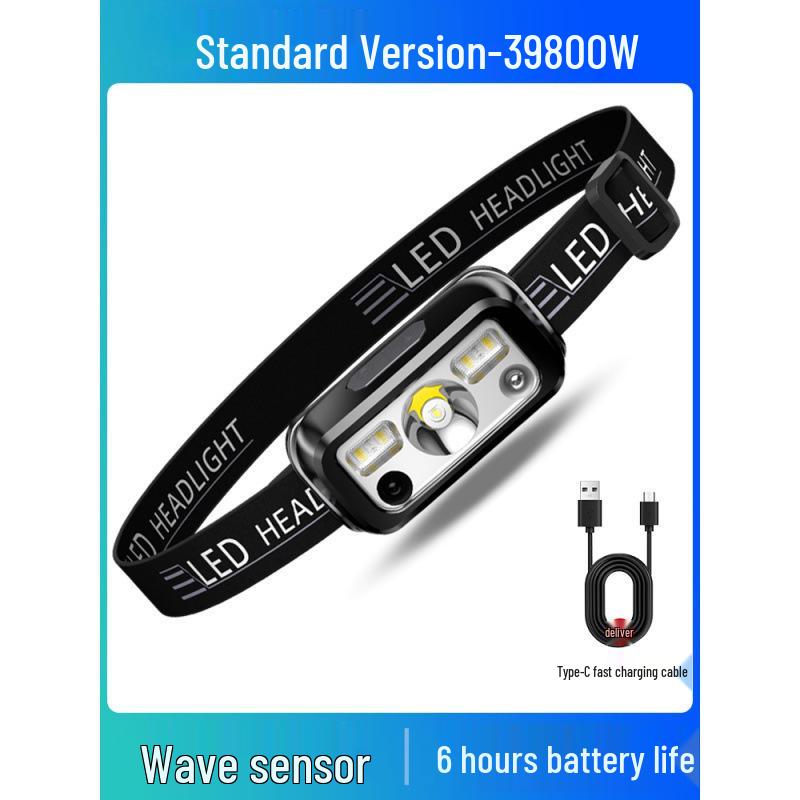 Ultra-Bright Rechargeable Children's Headlamp for Camping and Beachcombing