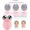 Microcurrent Facial Massager, Face Lift Massager, Skin Rejuvenation, Y Shaped 3D Roller Device, Anti Wrinkle Facial Massager