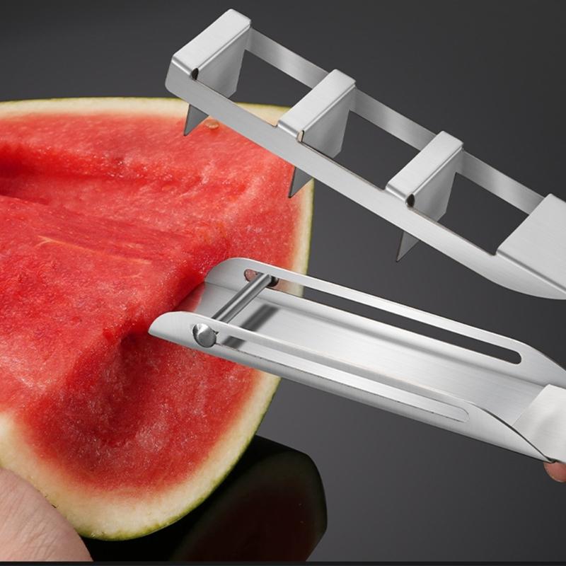 Professioneller Pressen-Wassermelonenschneider Langlebige Rostfreie Stahldesigns Ideal für Sommerpartys Outdoor-Picknicks