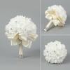 Hand Flower Toss Rose Wedding Pe Foam Simulation Bouquet Sparkling Rhinestone Jewelry Hand Flower Toss Bouquet Diamond