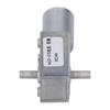 Gear Motor DC 24V Dual Shaft Speed Reduction Self Locking Turbine WormGeared Motor 210RPM