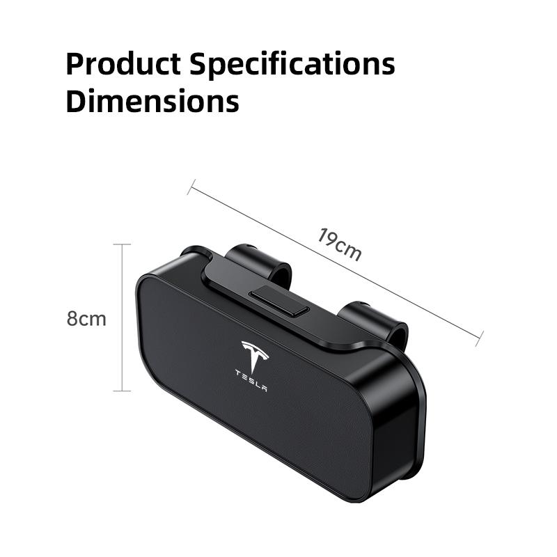 AAAIR1 Car Sticker Sun Visor Organizer Sunglasses Ticket Card Box For Tesla Model 3 Y S X Cybertruck Juguete Roadster Coil Bonina
