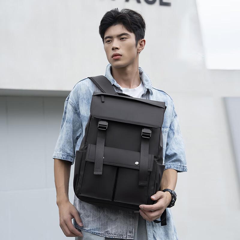 WEZHO Men s Large Capacity Travel Laptop Backpack