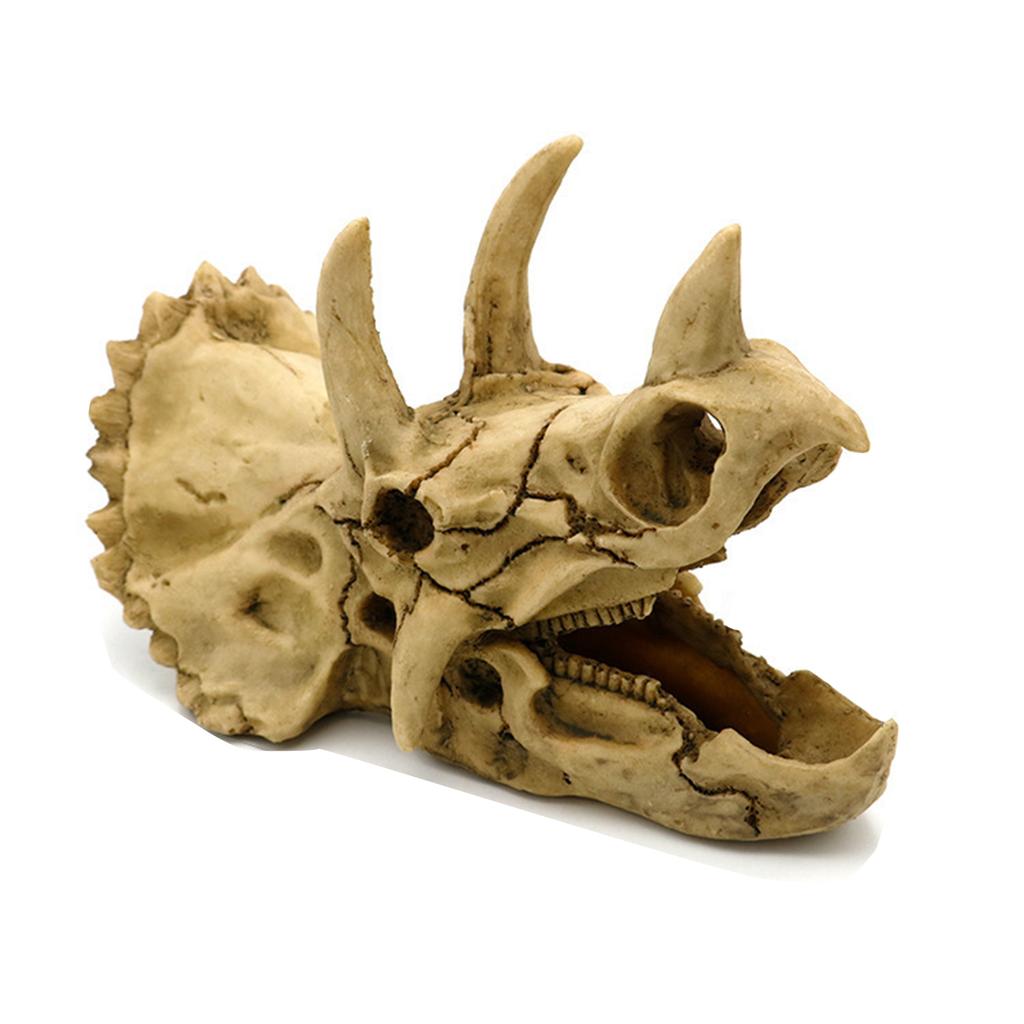 Aquarium Reptiles Hideouts Decorations Resin Skull Ornaments Fish Tank Cave Landscape Decor For Small Fish Shrimp Snail