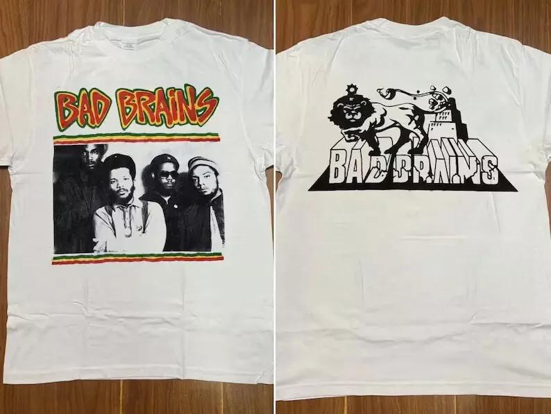 BAD Brains Band Tour Double Sided Cotton T Shirt Full Size S-5XL Unisex T-Shirt XL