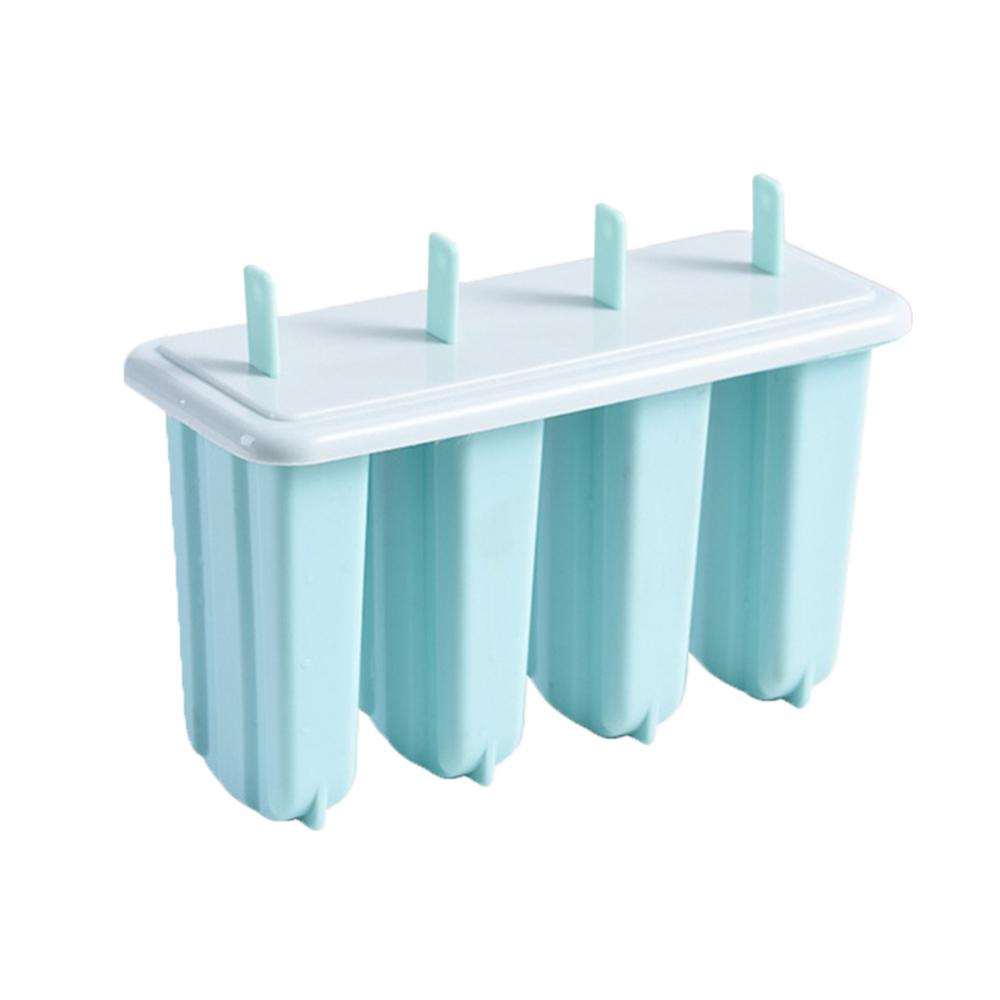 8/4grids Ice Cream Molds 4 Popsicle Molds Set Popsicle Ice Tray Ice Cream Reusable With Stick Cover Ice Mold Kitchen Accessories