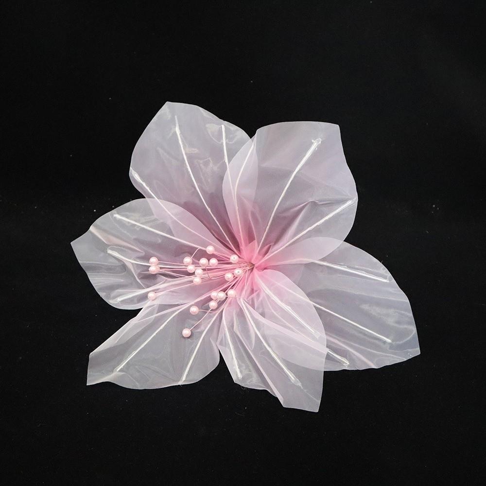 Transparent Silk Silk Yarn Lily Flower 55cm Flower Diameter Wedding Road Lead Flower