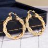 1 Paar, Modisch, Twist-Webdesign, Modische personalisierte Ohrringe